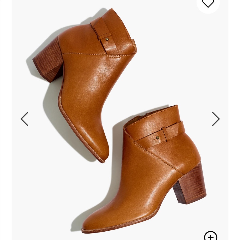 NIB Madewell Kelci Heeled Boots in English Saddle